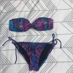 Victoria’s Secret Strapless Tie Bottom Bikini